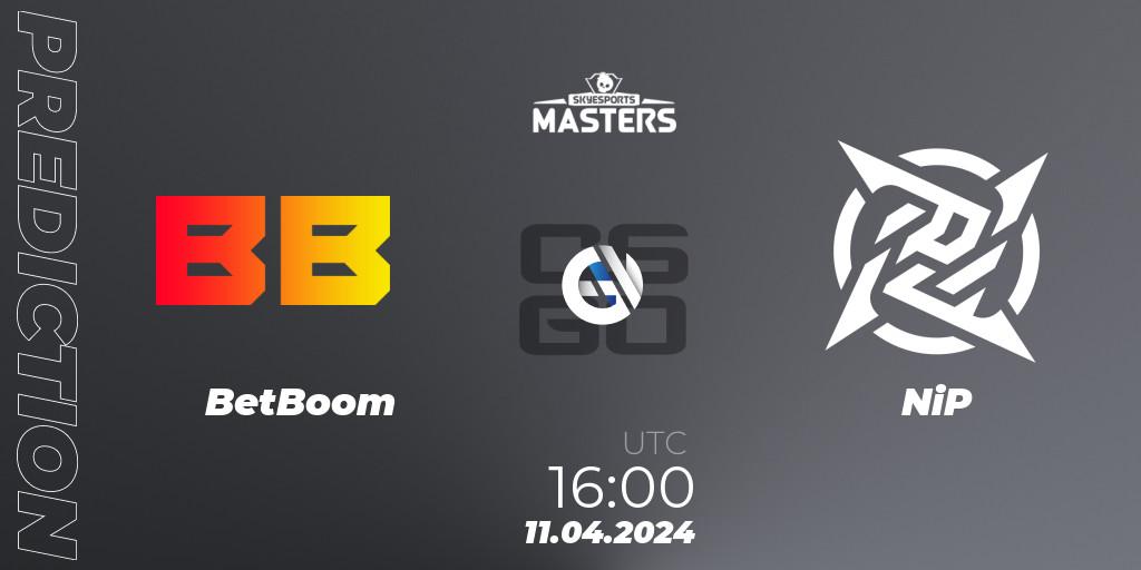 Pronósticos BetBoom - NiP. 11.04.24. Skyesports Masters 2024 - CS2 (CS:GO)