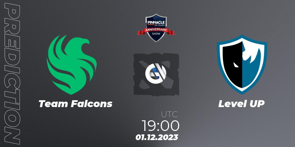 Pronósticos Team Falcons - Level UP. 01.12.23. Pinnacle - 25 Year Anniversary Show - Dota 2