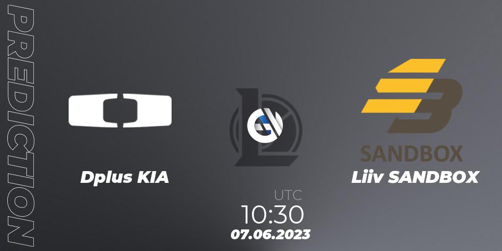 Pronósticos Dplus KIA - Liiv SANDBOX. 07.06.23. LCK Summer 2023 Regular Season - LoL