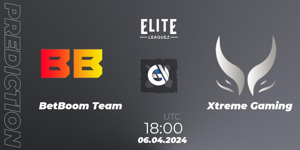 Pronósticos BetBoom Team - Xtreme Gaming. 06.04.24. Elite League: Round-Robin Stage - Dota 2