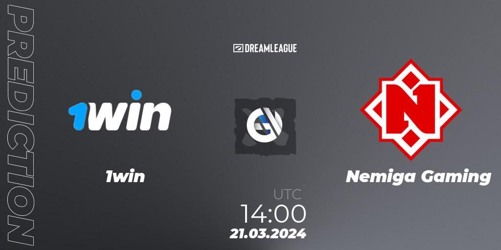 Pronósticos 1win - Nemiga Gaming. 21.03.24. DreamLeague Season 23: Eastern Europe Closed Qualifier - Dota 2