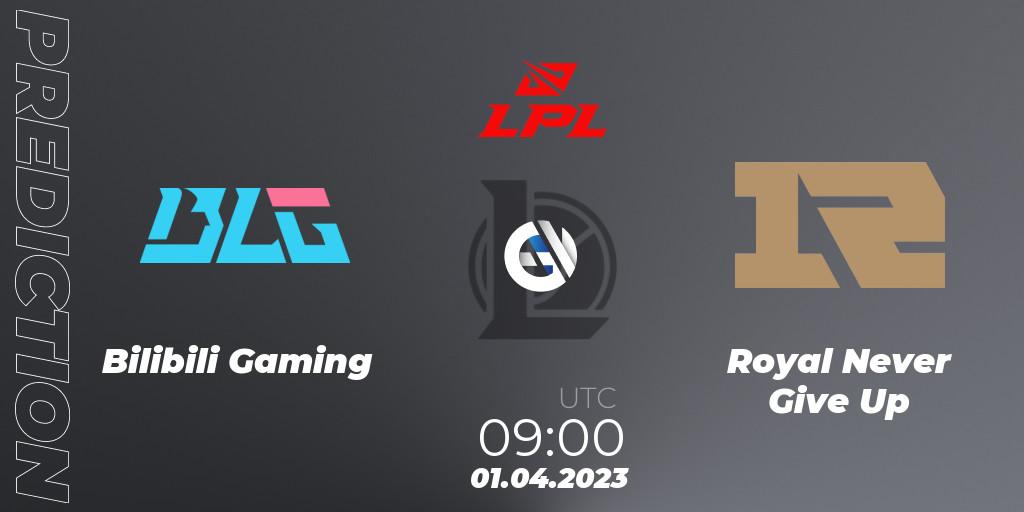 Pronósticos Bilibili Gaming - Royal Never Give Up. 01.04.23. LPL Spring 2023 - Playoffs - LoL