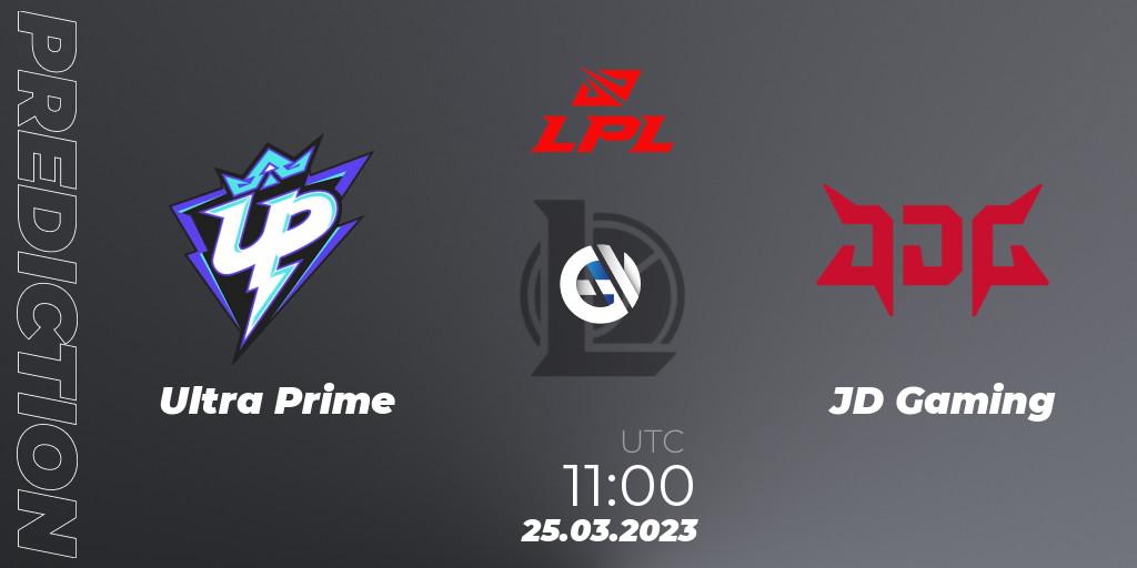 Pronósticos Ultra Prime - JD Gaming. 25.03.23. LPL Spring 2023 - Group Stage - LoL