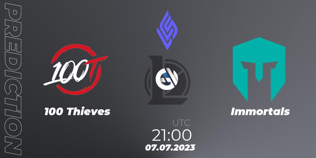 Pronósticos Cloud9 - Immortals. 30.06.23. LCS Summer 2023 - Group Stage - LoL