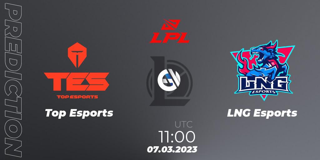 Pronósticos Top Esports - LNG Esports. 07.03.23. LPL Spring 2023 - Group Stage - LoL