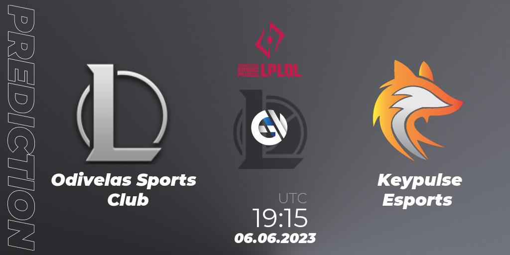 Pronósticos Odivelas Sports Club - Keypulse Esports. 06.06.23. LPLOL Split 2 2023 - Group Stage - LoL