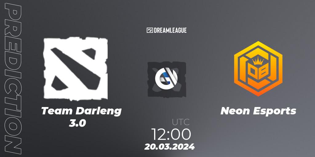Pronósticos Team Darleng 3.0 - Neon Esports. 20.03.24. DreamLeague Season 23: Southeast Asia Closed Qualifier - Dota 2