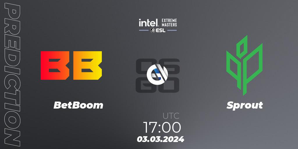 Pronósticos BetBoom - Sprout. 03.03.24. Intel Extreme Masters Dallas 2024: European Open Qualifier #1 - CS2 (CS:GO)