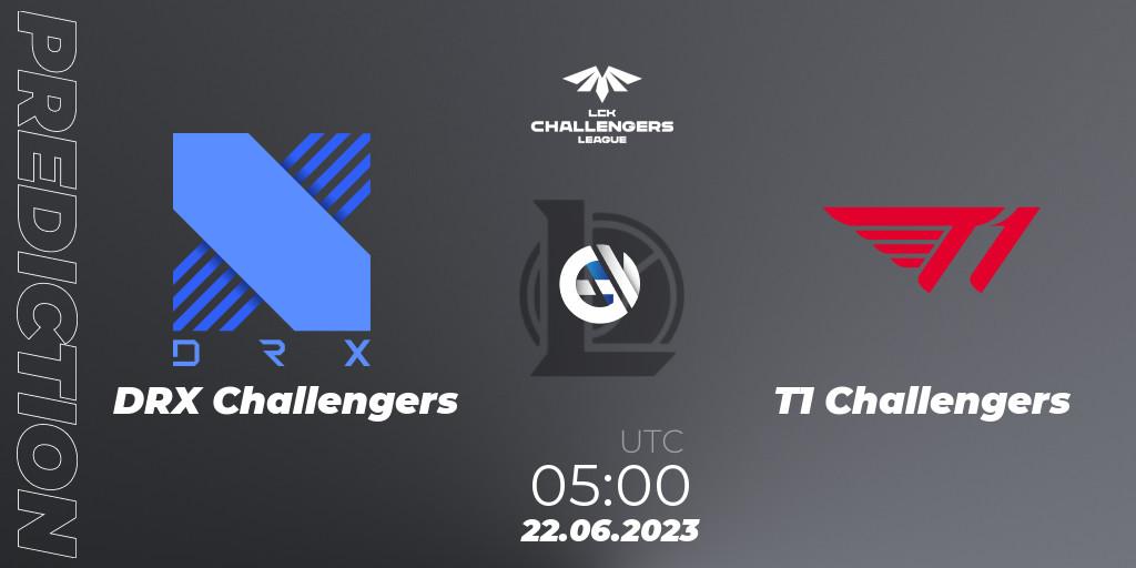 Pronósticos DRX Challengers - T1 Challengers. 22.06.23. LCK Challengers League 2023 Summer - Group Stage - LoL
