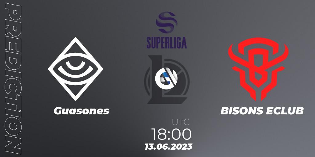 Pronósticos Guasones - BISONS ECLUB. 13.06.23. Superliga Summer 2023 - Group Stage - LoL