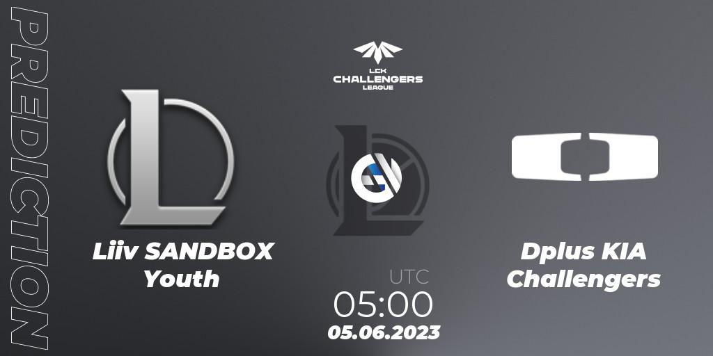Pronósticos Liiv SANDBOX Youth - Dplus KIA Challengers. 05.06.23. LCK Challengers League 2023 Summer - Group Stage - LoL