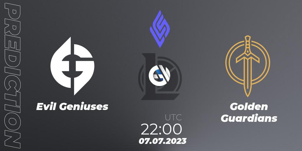 Pronósticos Evil Geniuses - NRG Esports. 07.07.23. LCS Summer 2023 - Group Stage - LoL