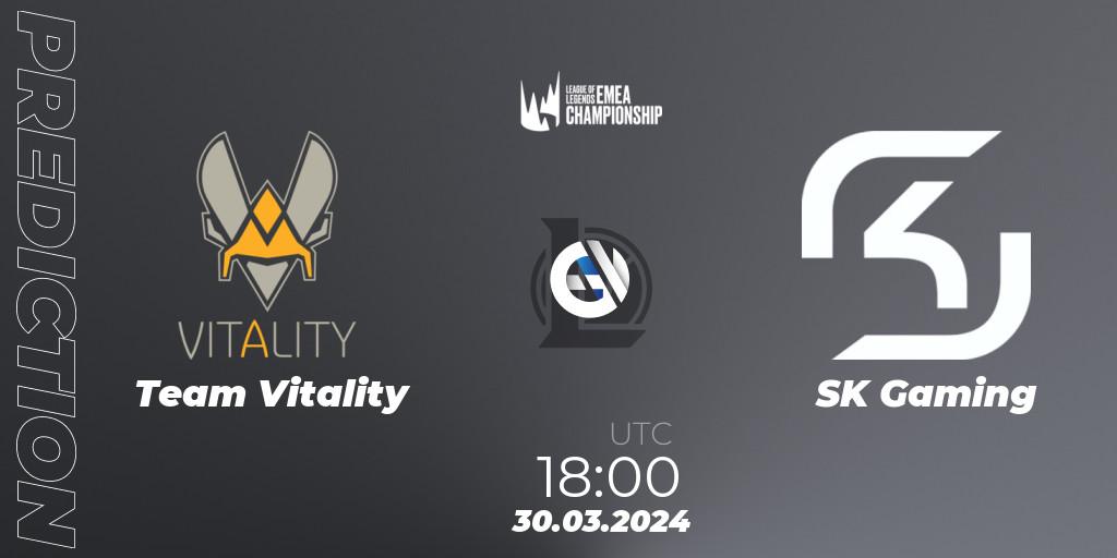 Pronósticos Team Vitality - SK Gaming. 30.03.24. LEC Spring 2024 - Playoffs - LoL
