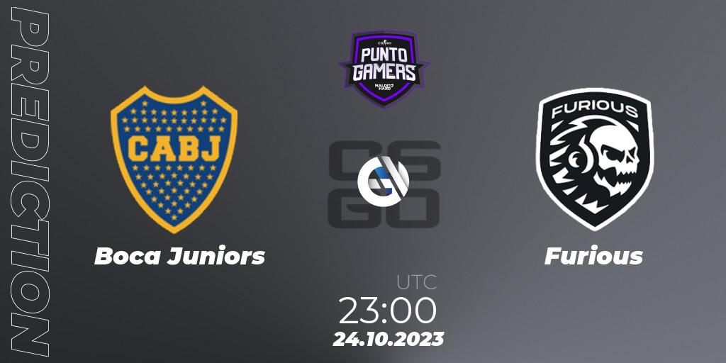 Pronósticos Boca Juniors - Furious. 24.10.23. Punto Gamers Cup 2023 - CS2 (CS:GO)