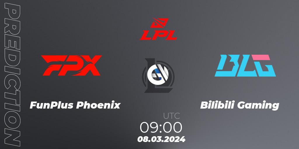 Pronósticos FunPlus Phoenix - Bilibili Gaming. 08.03.24. LPL Spring 2024 - Group Stage - LoL
