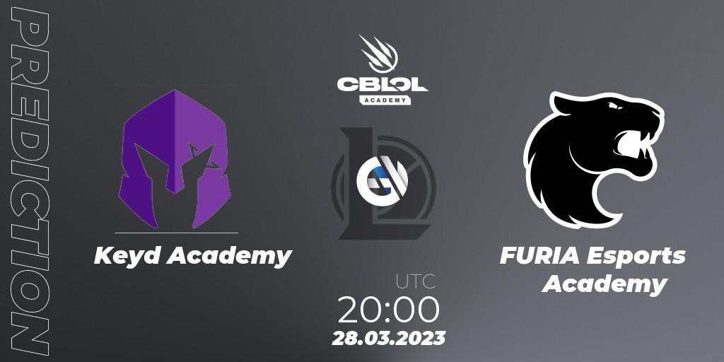 Pronósticos Keyd Academy - FURIA Esports Academy. 28.03.23. CBLOL Academy Split 1 2023 - LoL