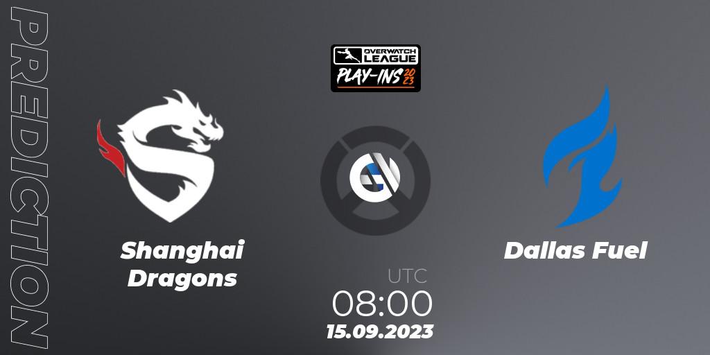 Pronósticos Shanghai Dragons - Dallas Fuel. 15.09.23. Overwatch League 2023 - Play-Ins - Overwatch