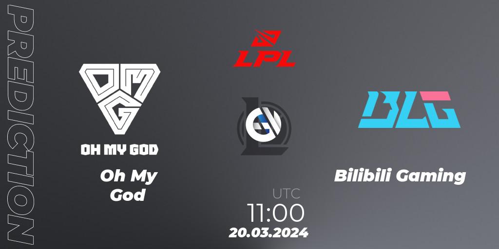 Pronósticos Oh My God - Bilibili Gaming. 20.03.24. LPL Spring 2024 - Group Stage - LoL