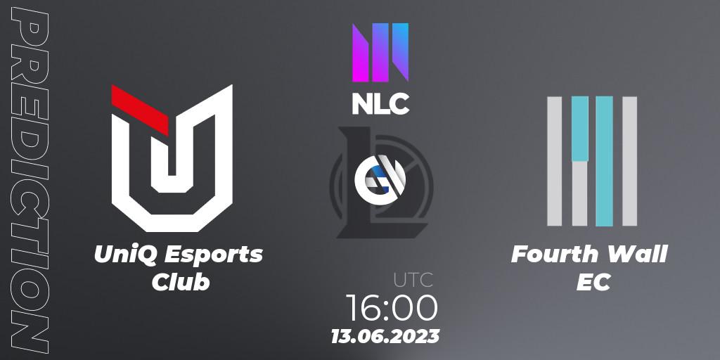 Pronósticos UniQ Esports Club - Fourth Wall EC. 13.06.23. NLC Summer 2023 - Group Stage - LoL