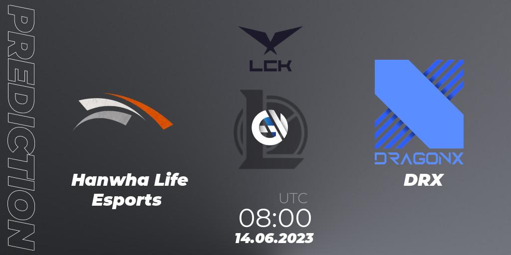 Pronósticos Hanwha Life Esports - DRX. 14.06.23. LCK Summer 2023 Regular Season - LoL