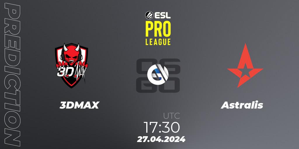 Pronósticos 3DMAX - Astralis. 27.04.24. ESL Pro League Season 19 - CS2 (CS:GO)