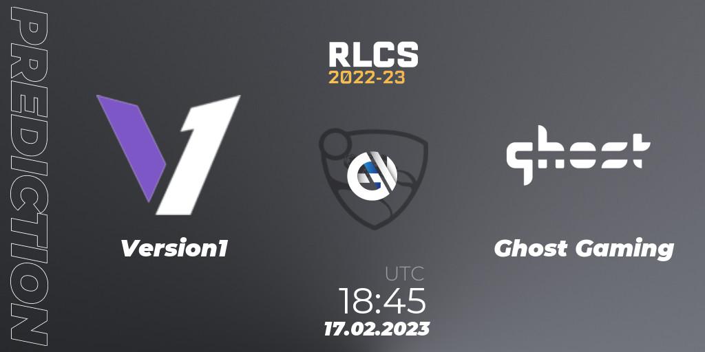 Pronósticos Version1 - Ghost Gaming. 17.02.23. RLCS 2022-23 - Winter: North America Regional 2 - Winter Cup - Rocket League