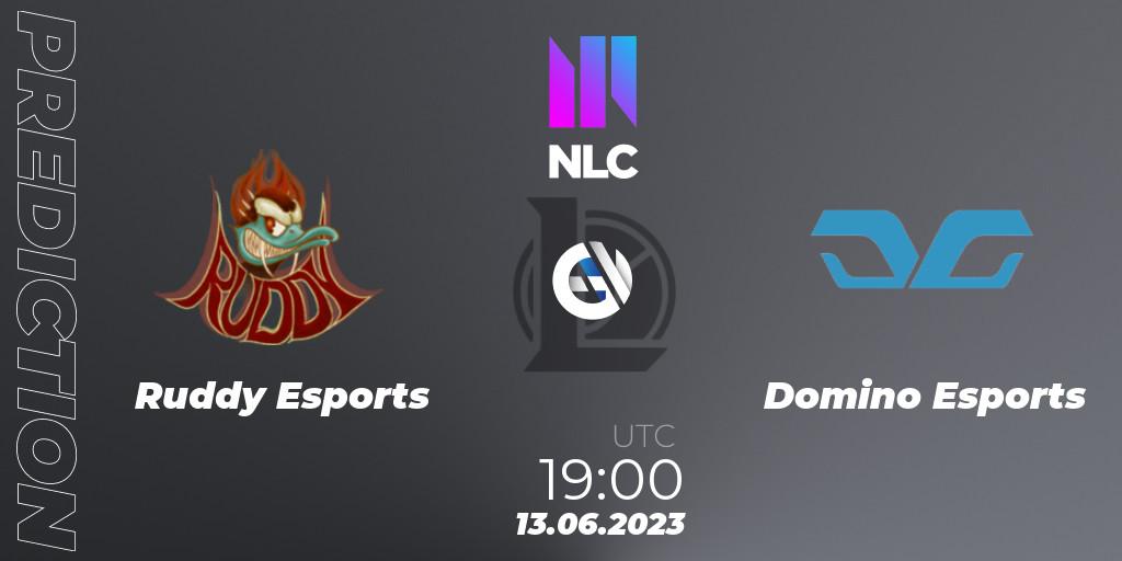 Pronósticos Ruddy Esports - Domino Esports. 13.06.23. NLC Summer 2023 - Group Stage - LoL