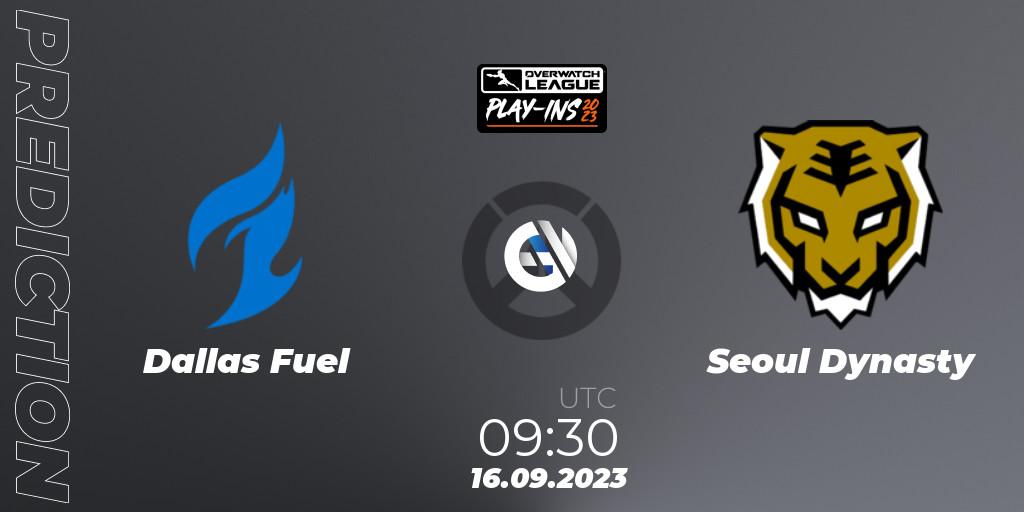 Pronósticos Dallas Fuel - Seoul Dynasty. 16.09.23. Overwatch League 2023 - Play-Ins - Overwatch
