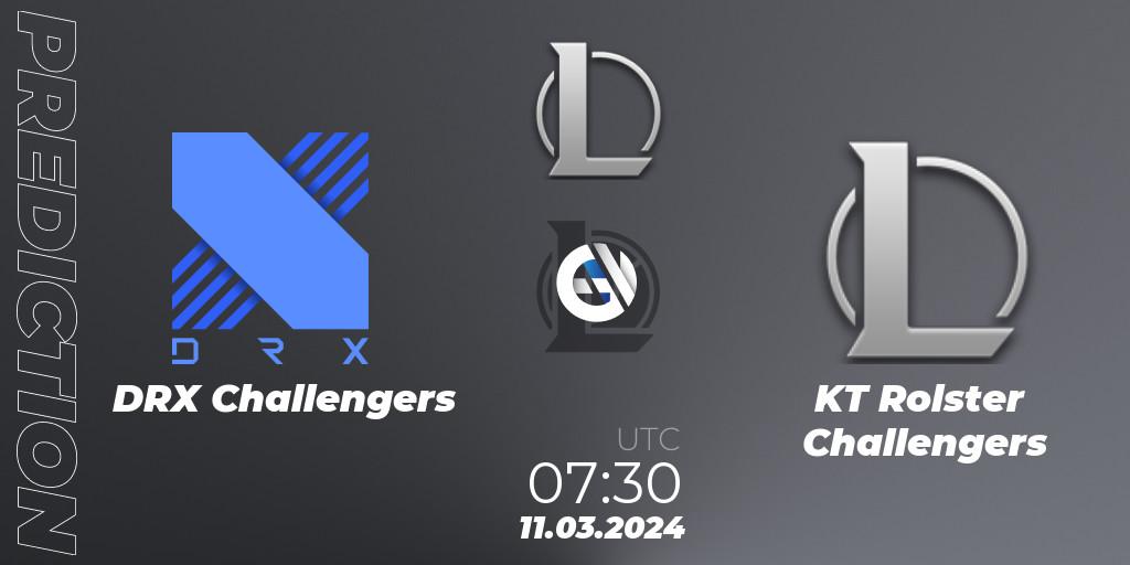 Pronósticos DRX Challengers - KT Rolster Challengers. 11.03.24. LCK Challengers League 2024 Spring - Group Stage - LoL