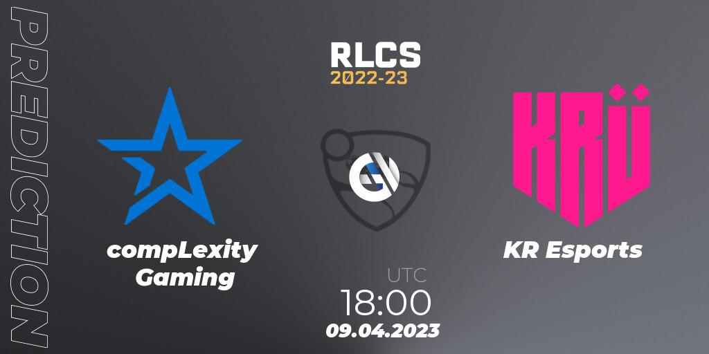 Pronósticos compLexity Gaming - KRÜ Esports. 09.04.23. RLCS 2022-23 - Winter Split Major - Rocket League
