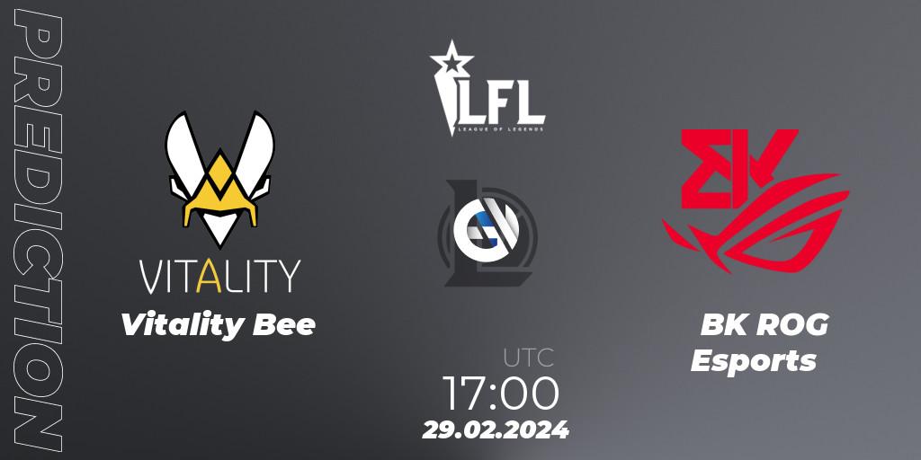 Pronósticos Vitality Bee - BK ROG Esports. 29.02.24. LFL Spring 2024 - LoL