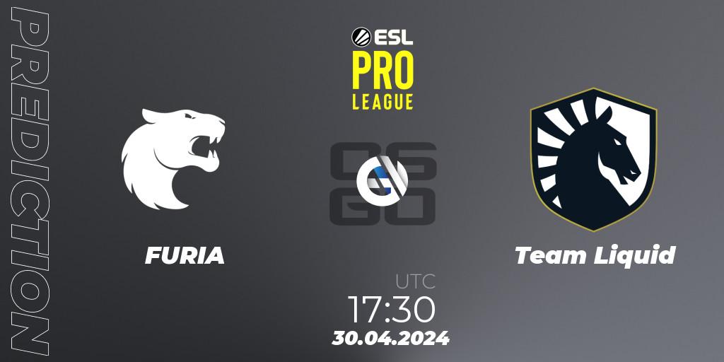 Pronósticos FURIA - Team Liquid. 30.04.24. ESL Pro League Season 19 - CS2 (CS:GO)