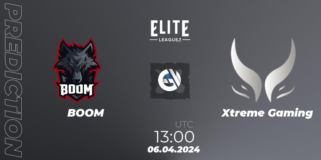 Pronósticos BOOM - Xtreme Gaming. 06.04.24. Elite League: Round-Robin Stage - Dota 2
