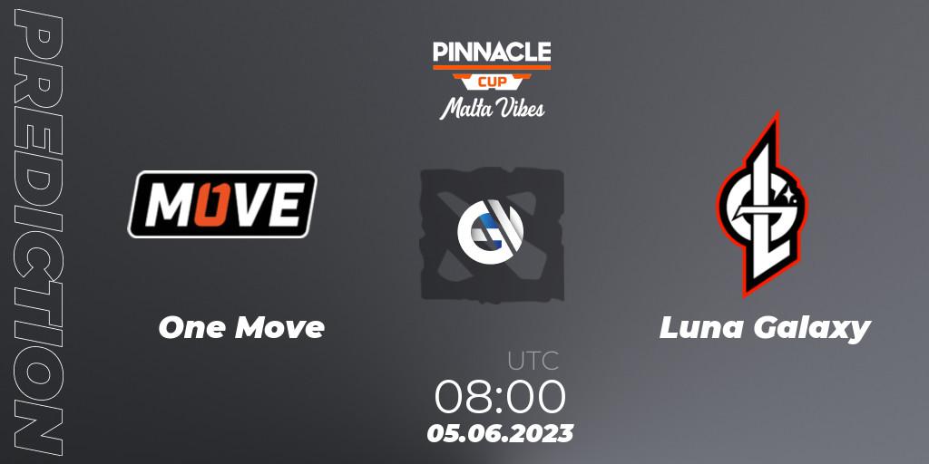 Pronósticos One Move - Luna Galaxy. 05.06.23. Pinnacle Cup: Malta Vibes #2 - Dota 2