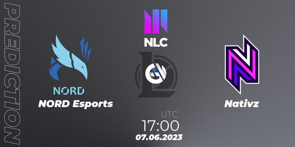 Pronósticos NORD Esports - Nativz. 07.06.23. NLC Summer 2023 - Group Stage - LoL