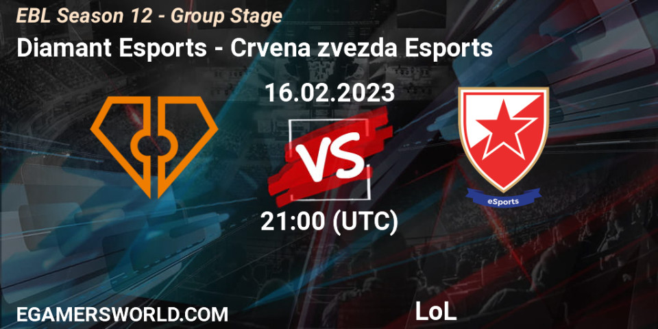 Partida Diamant Esports - Crvena zvezda Esports: 29.06.23. LoL, Esports  Balkan League Season 13.Assista ao jogo online, transmissão, previsão,  dicas de apostas, resultado. Twitch,  - Wbw5mv71G